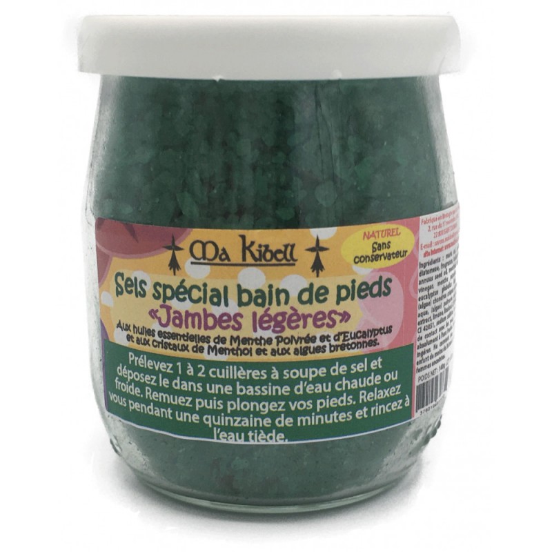 Sel de Bain spécial Bain de pieds Jambes Légères