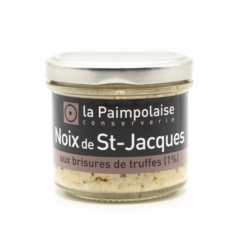 Rillettes de "NOIX DE ST-JACQUES aux brisures de truffes" La Paimpolaise 