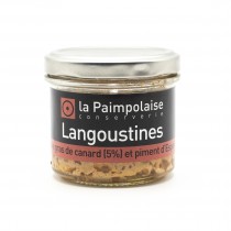 Rillettes de Langoustines au Foie gras et piment d'Espelette